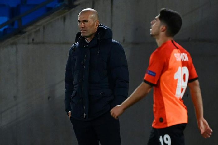 Zinedine Zidane will be feeling the pressure after his Real Madrid team lost 3-2 to Shakhtar Donetsk in the Champions League on Wednesday.