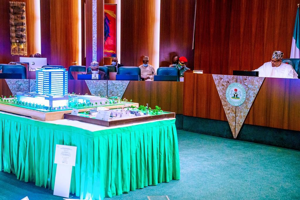 President Muhammadu Buhari inaugurates 17-Storey NCDMB building, pledges more infrastructure to come. [Twitter/@OfficialNCDMB]