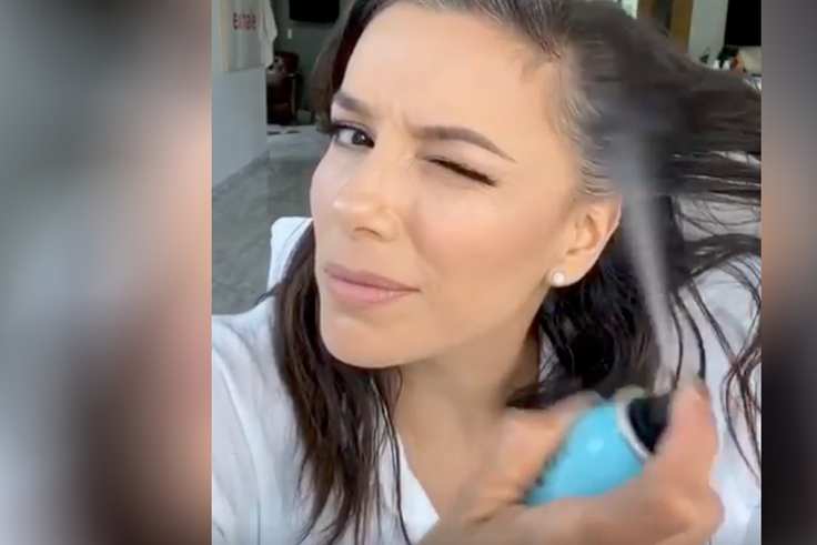 Eva Longoria Reveals How She Covers Up Gray Roots