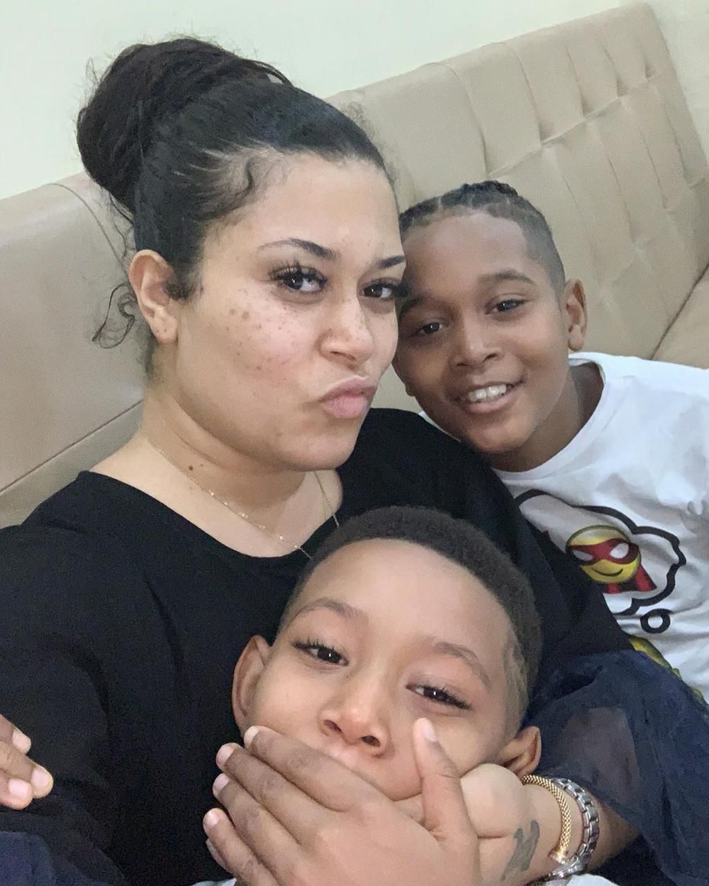 She a mother to two adorable sons, D'Marion and Ayden. [Instagram/IamAdunniAde]