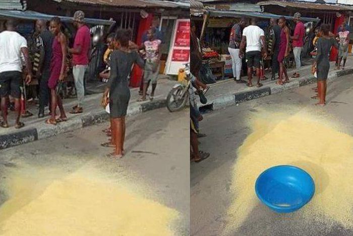 Angry youth enter market and throws traders’ gari on the floor over annoyingly exorbitant price