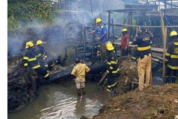 How NSCDC averted pipeline explosion in Aboru, Lagos. [nigeriainfo]
