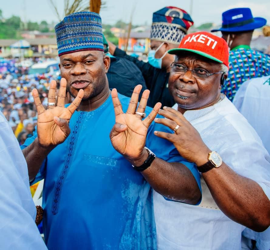 Gov Akeredolu campaigns in Owo alongside chieftains of the APC