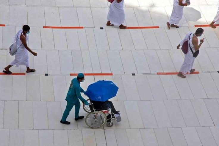 The hajj in Mecca is usually one of the world's largest religious gatherings and last year attracted 2.5 million visitors, but this year a maximum of 10,000 people will take part