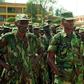 Rwandan troops, pictured on their return home after the six-day conflict in Kisangani
