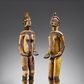 The statues were labelled as "A Couple of Igbo Figures Attributed to The Akwa Master" [Christie's]