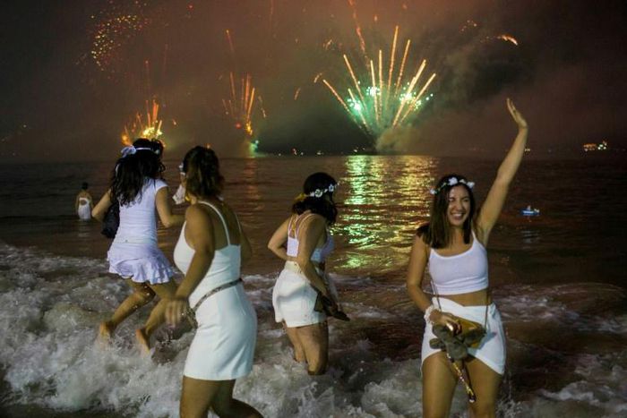 Rio de Janeiro has canceled its New Year's Eve celebration, like the one pictured in this file photo from December 31, 2019, as the coronavirus continues to surge in Brazil