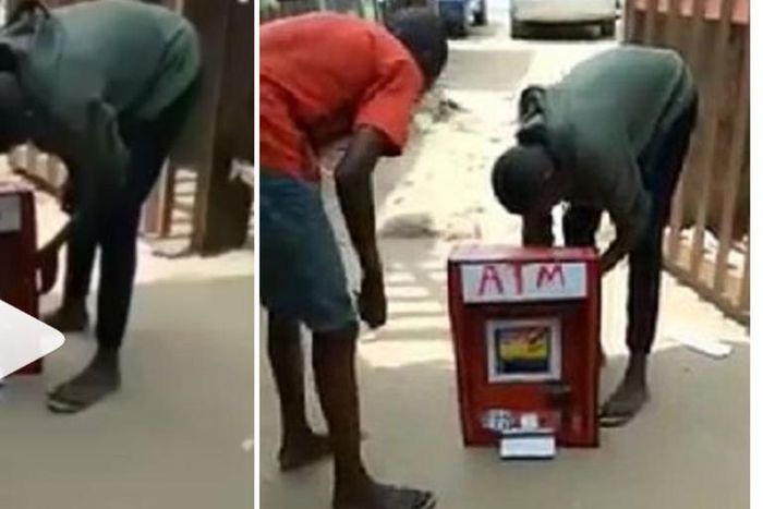 Little boy makes ATM that dispenses cash (video)