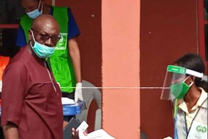 APC candidate, Osagie Ize-Iyamu has voted (Punch)