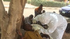 A sample being taken from an almajiri in Jigawa State [Facebook/Jigawa State New Media Office]