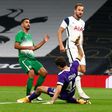 Harry Kane completed his hat-trick with a chip over Maccabi Haifa goalkeeper Josh Cohen as Tottenham won 7-2 in the Europa League
