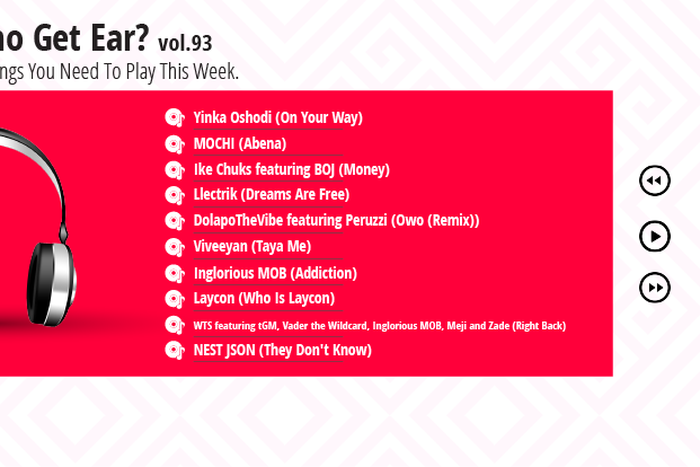 Who Get Ear Vol. 93: Here are the 10 songs you need to play this week. (Pulse Nigeria)
