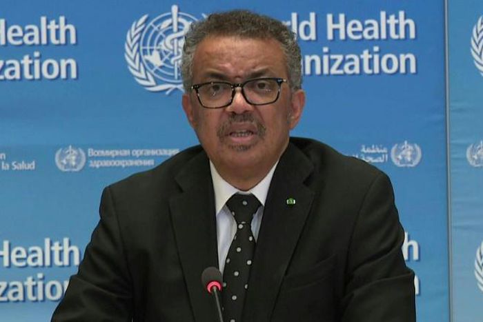 IMAGESThe new coronavirus pandemic is clearly "accelerating", the World Health Organization warns, but says it is still possible to "change the trajectory" of the outbreak.
WHO chief Tedros Adhanom Ghebreyesus says "we are not helpless bystanders. We c...