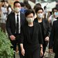 Hong Kong Chief Executive Carrie Lam arrives at the funeral of late Macau tycoon Stanley Ho