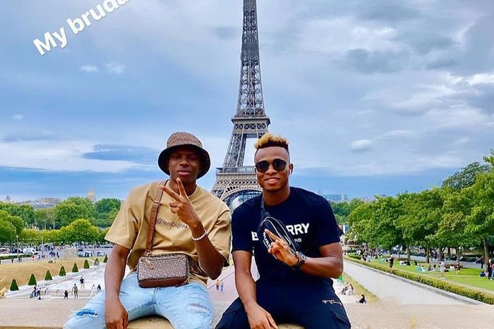 Victor Osimhen and Samuel Chukwueze (Instagram/Samuel Chukwueze)