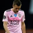Leicester striker Jamie Vardy has scored just twice in 2020