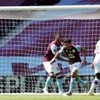 Aston Villa's Trezeguet (C) scored twice against Crystal Palace