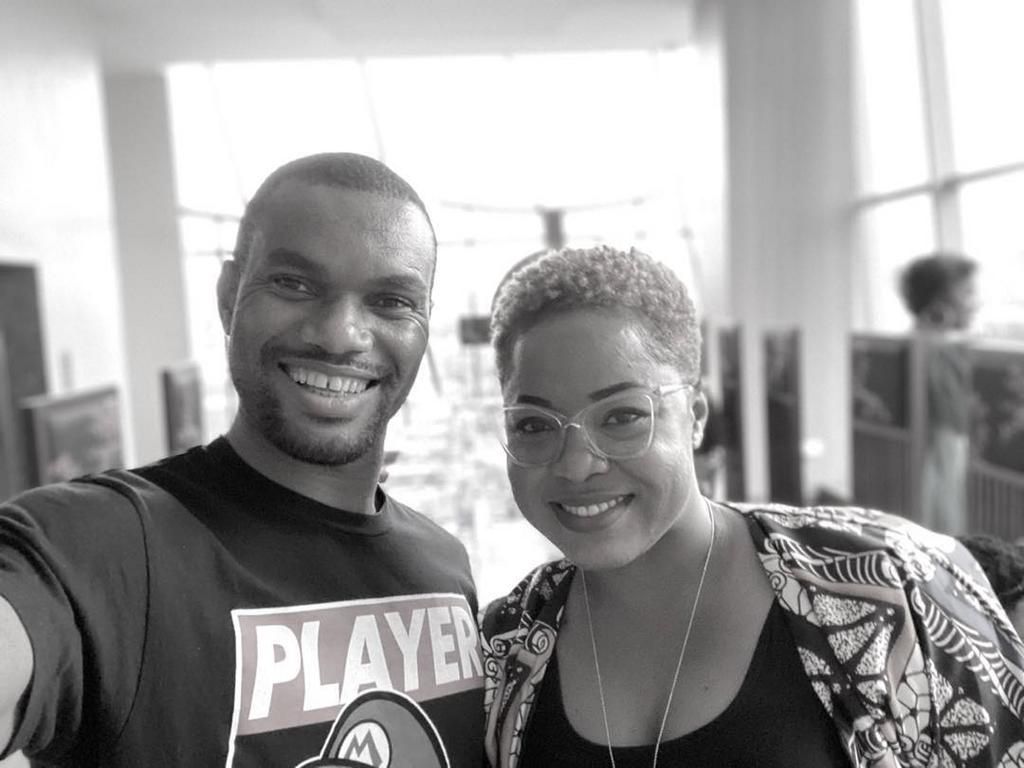 Editi Effiong and 'Up North' director Tope Oshin [Instagram/editieffiong]