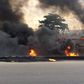 Oil tanker burns on Otedola Bridge, Lagos (Twitter @ng_phenomenal)