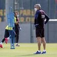 Barcelona coach Quique Setien and his squad resumed training on May 8