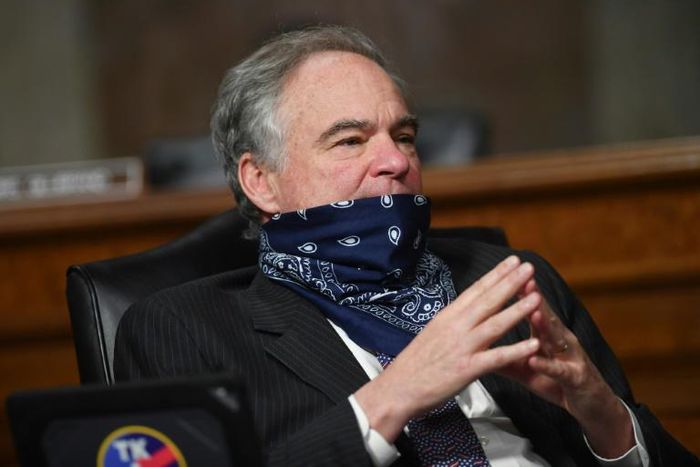 US Senator Tim Kaine, a Democrat, was critical of President Donald Trump's veto of a measure that would have curbed his powers to attack Iran