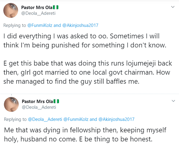 “God when? all my colleagues who were distributing p*ssy around are married" – Lady laments