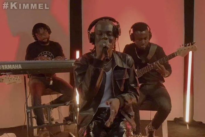Rema performs 'Iron Man' on Jimmy Kimmel Live! [Twitter/JimmyKimmelLive]