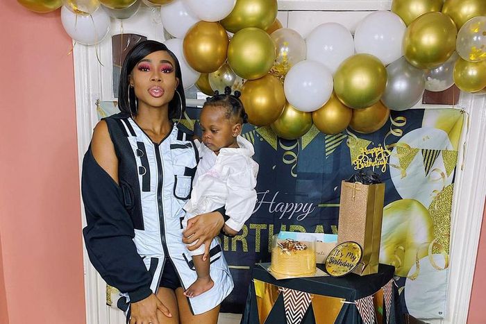 Maria Okan and music star, Olamide welcomed a baby girl back in 2019 [Instagram/MariaOkan]
