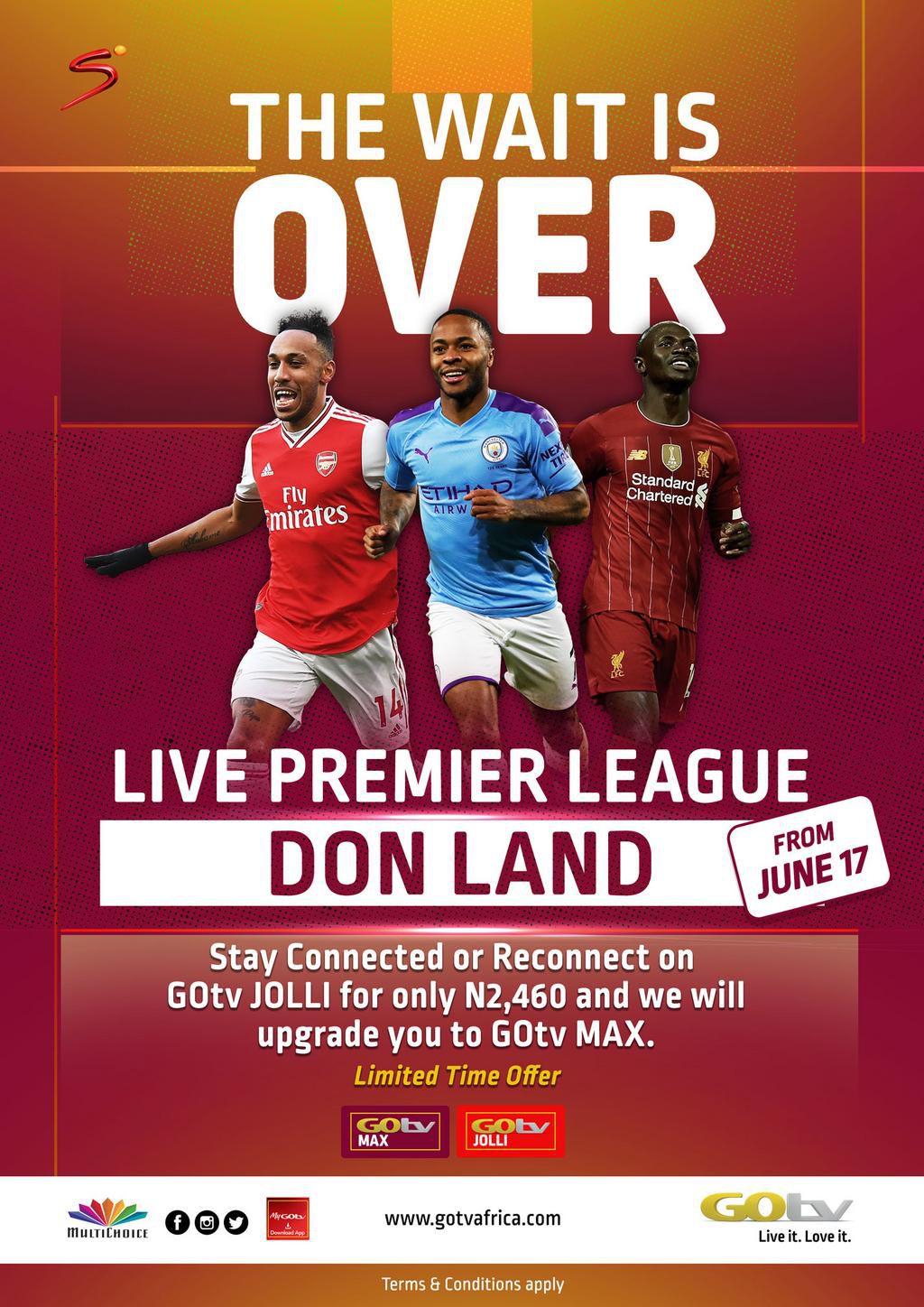 Get ready for live sports with GOtv