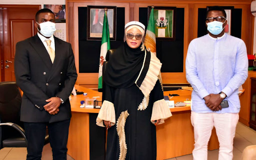 Sujimoto meets with a rare gem - the Mayor of FCT, Minister of state, Dr Ramatu Tijani Aliyu