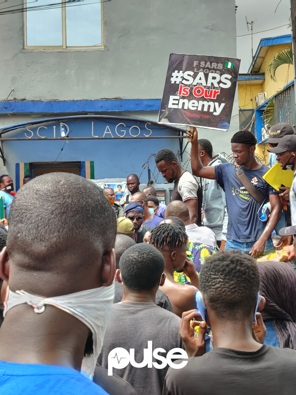 #EndSARS protesters in Lagos