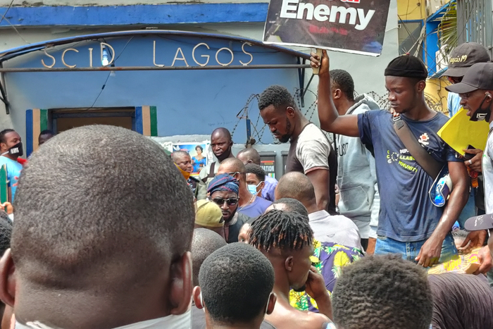 #EndSARS protesters in Lagos