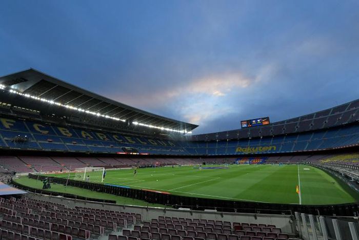 Barcelona's Camp Nou lies empty, but La Liga hopes limited crowds can be allowed to attend matches before the delayed season finishes