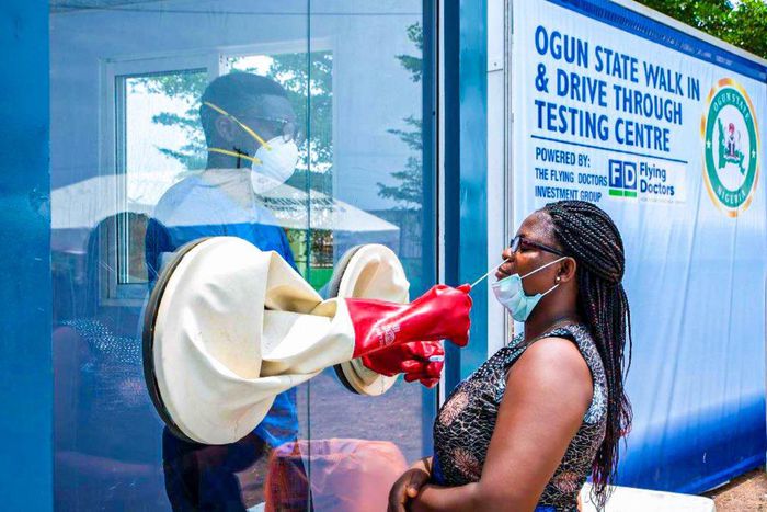 Ogun state commences Walking and Drive-through tests for Coronavirus. [Twitter/@dabiodunMFR]