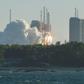 This photo taken on May 5 shows a Long March 5B rocket lifting off from the Wenchang launch site on China's southern Hainan island