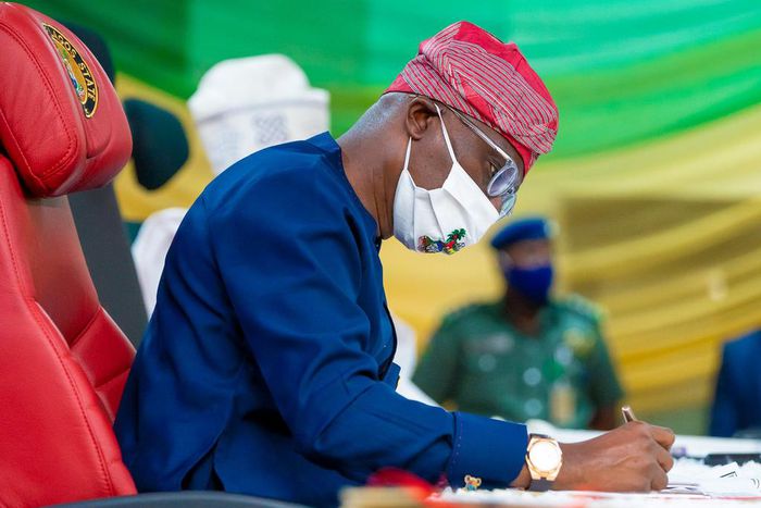 Gov. Babajide Sanwo-Olu of Lagos State. [Twitter/@jidesanwoolu]