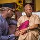 Ekiti State Governor, Dr Kayode Fayemi with Afenifere Leader, Pa Reuben Fasoranti (Western post)