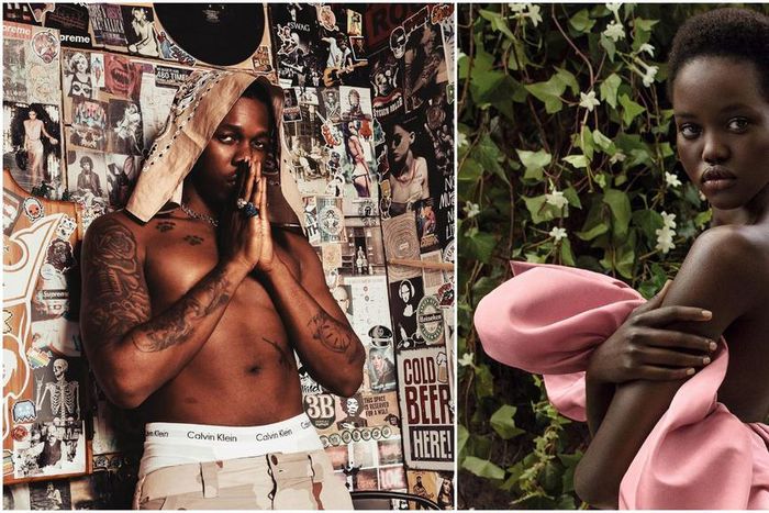 Runtown and girlfriend, Adut Akech [Instagram/AdutAkech] [Instagram/Runtown]