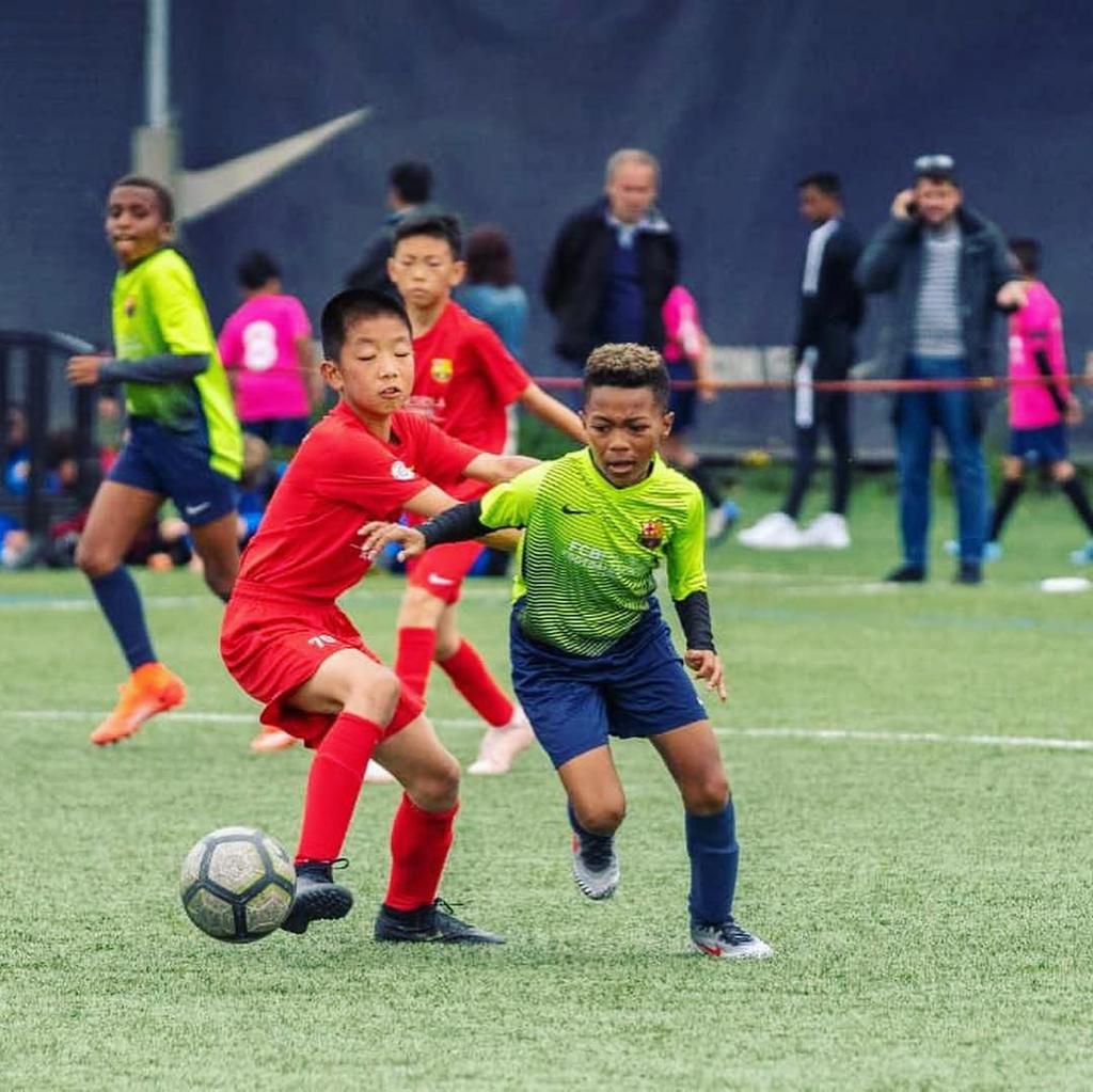 Cameron plays for the Barcelona Football Academy [Instagram/PeterPsquare]