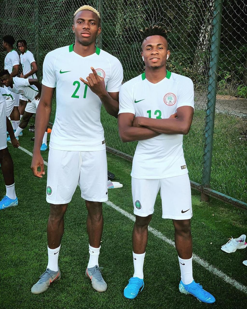 Victor Osimhen and Samuel Chukwueze (Instagram/Victor Osimhen)