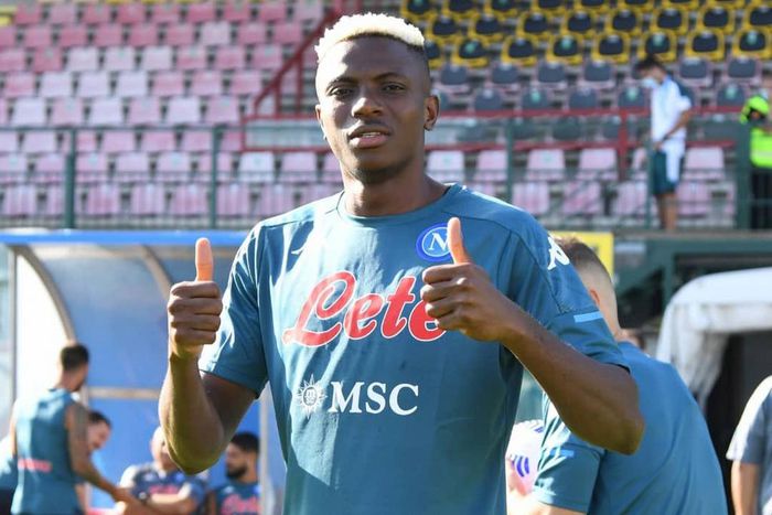 Victor Osimhen has resumed pre-season training session with Napoli (Twitter/@victorosimhen9]