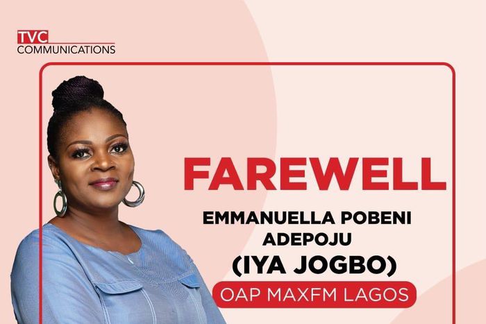 Max FM OAP, Iya Jogbo passes away. (Twitter/TVCConnect)