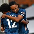 Arsenal's Pierre-Emerick Aubameyang scored in the win at Fulham