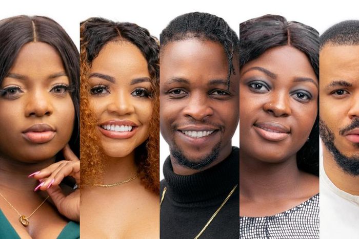 BBNaija season five housemates Dorathy, Nengi, Laycon, Ka3na, Ozo [Multichoice]