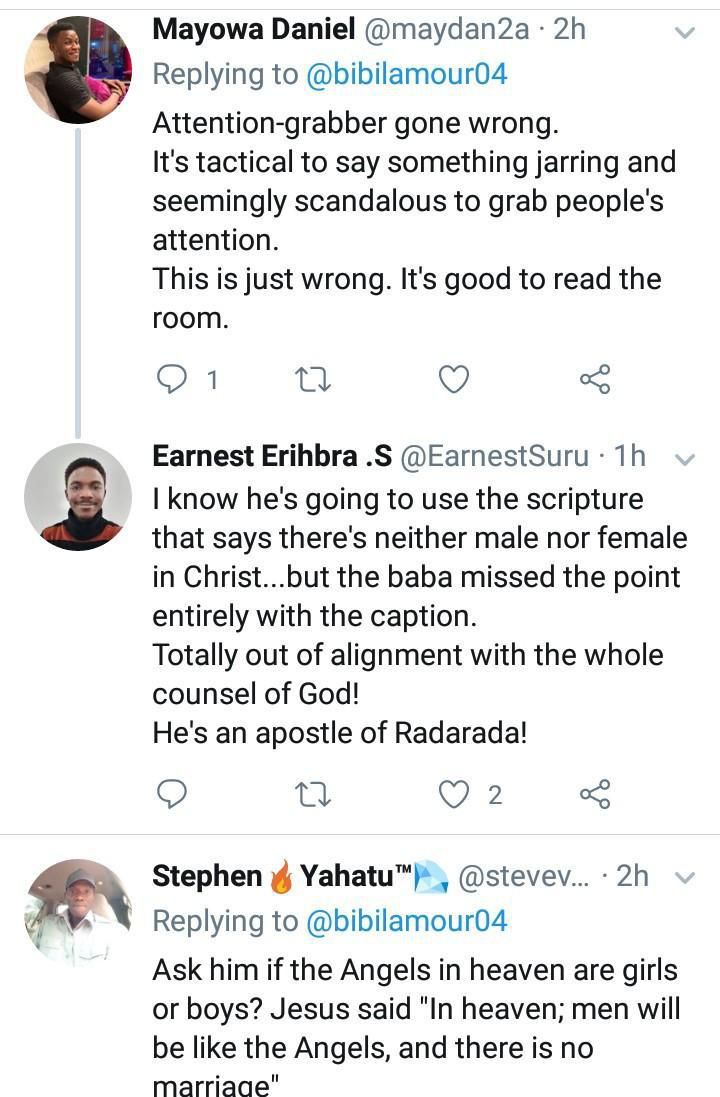 “God doesn’t have a girl child; no girl will make heaven” – Pastor stokes unquenchable fire