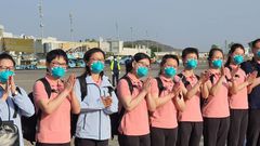 Chinese Doctors arrived in Nigeria to help in he fight against coronavirus. (Punch)