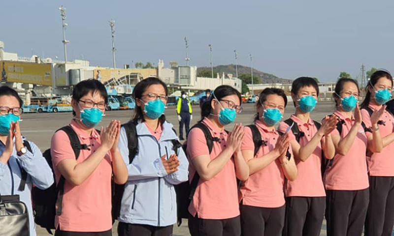 Chinese Doctors arrived in Nigeria to help in he fight against coronavirus. (Punch)