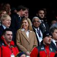 Prime Minister Boris Johnson and his then pregnant girlfriend Carrie Symonds attended a Six Nations match between England and Wales on March 7