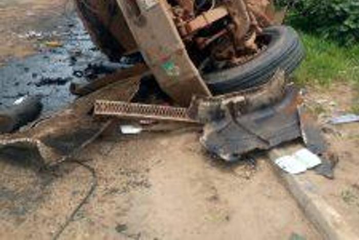 Scene of the accident at Obosi in Anambra [NAN]