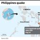 Map showing the area in the Bicol region of the central Philippines that was struck by a shallow 6.6-magnitude earthquake on Tuesday.